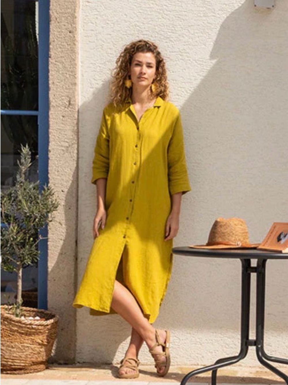 Buldan’s Elena 100% Linen Beach Dress Size 1 or Small